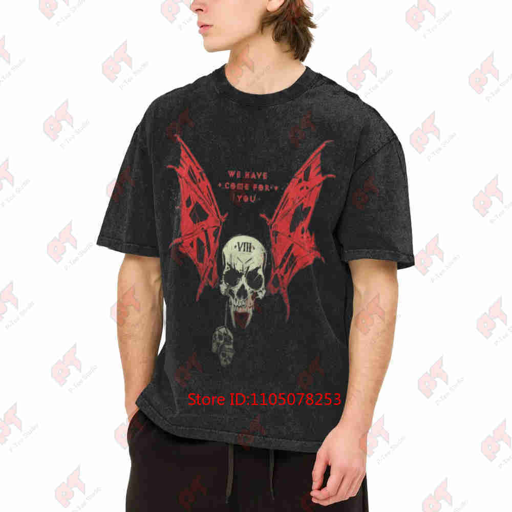 Retro Gaming T Shirt - 40,000のナイトロードがここにいる。ゴシック風のテーブルトップゲームを愛する人たちへ。ヴィンテージ風のウォッシュ加工Tシャツ。純綿製。