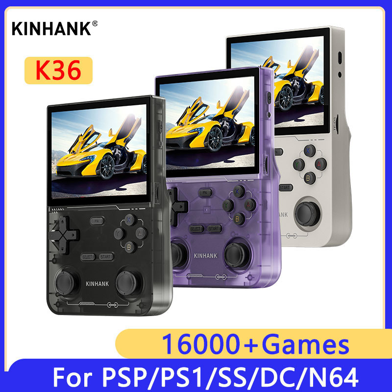Retro Gaming Kiosk - KINHANK K36 レトロハンドヘルドビデオゲームコンソール 500nit 3.5 インチ