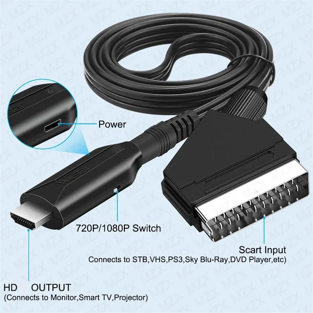 SCART-HDMI変換ケーブル、HDMI-SCART変換ケ - Scart To Hdmi のレビューと価格