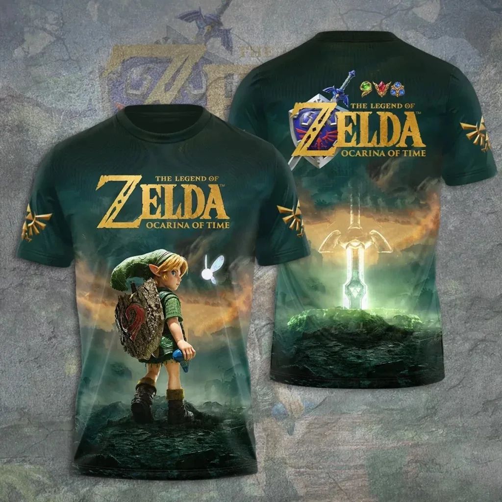 ゼルダ40周年記念 1986年製 ヴィンテージTシャツ 3D - Retro Gaming T Shirt のレビューと価格
