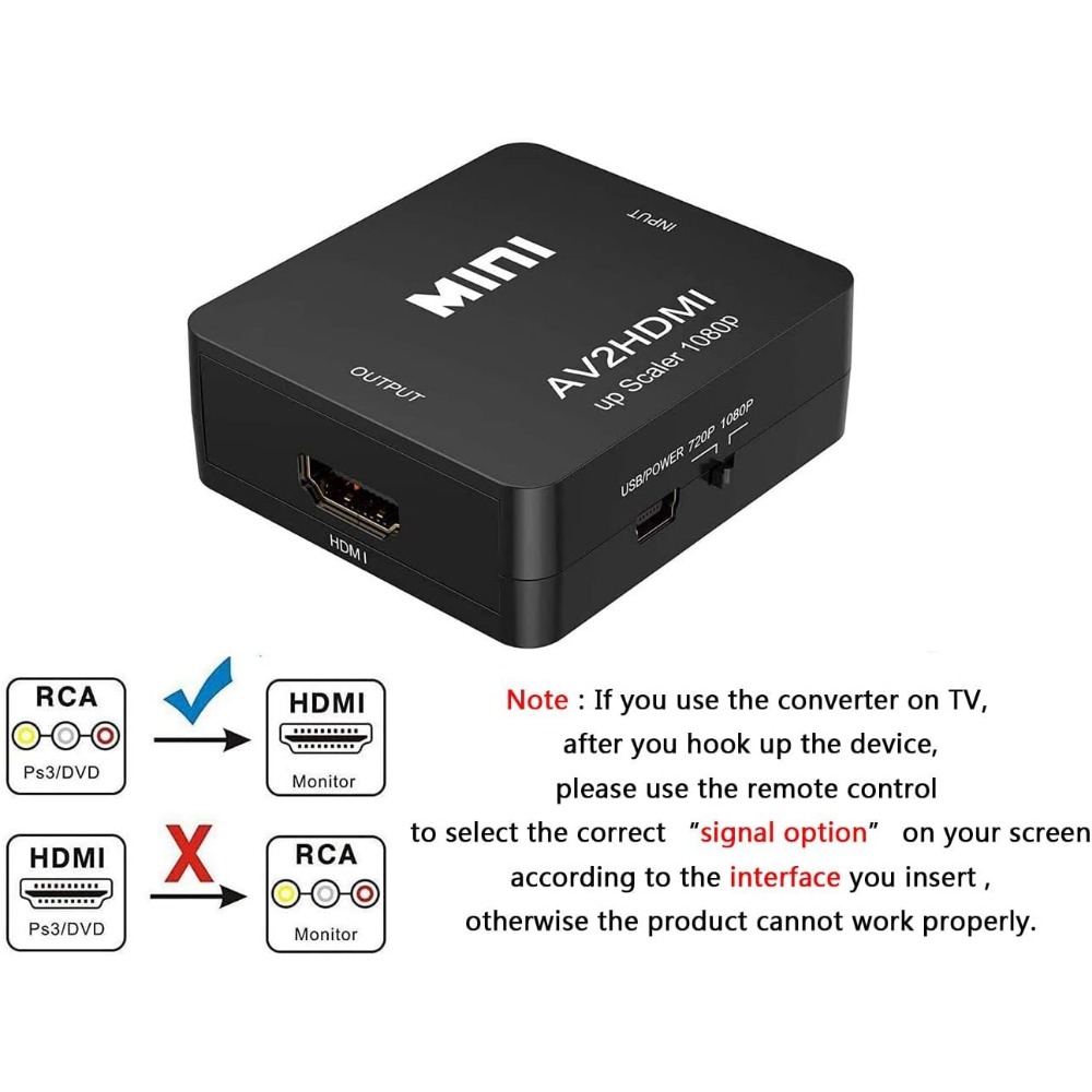1080P RCA AV - HDMI変換アダプター。テレビ - Retro Gaming Kiosk のレビューと価格